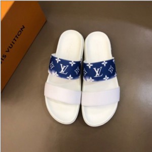 Louis Vuitton material luxury men's slippers
