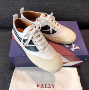 BallySUPER SMASH ladies white solid calfskin low top sneakers