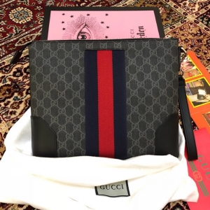 New Gucci GG Double G Stripe Men's bag