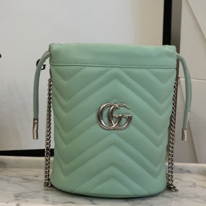 Gucci Ladies GG Marmont Mini Macaron Bucket bag