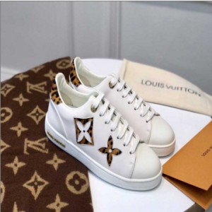 Louis Vuitton imported leather ladies sneakers