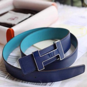 Hermes belt-Hermes belt Togo leather enamel H buckle