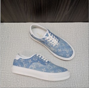 LV new TROCADERO blue men's casual Shoes