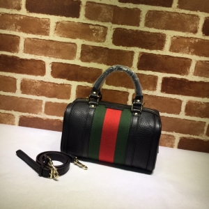 Gucci women's striped classic Boston small Handbag