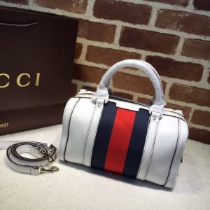 Gucci women's striped classic Boston small Handbag