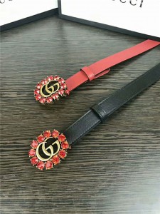 Gucci women's belts belts are available at European counters. Double-sided Italian imported first layer cowhide 20mm
