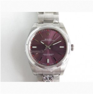 AR Factory Rolex Oyster Perpetual Series 114300 Red Grape watch