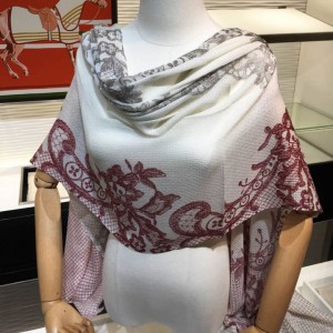 Valentino scarf window grill pattern 100% top pure cashmere scarf