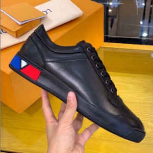 Louis Vuitton leather stitching classic men's casual Shoes
