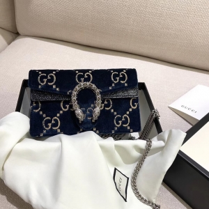 Gucci ladies limited edition customized premium velvet mini Bacchus bag