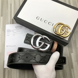 Gucci belt double-sided usable belt with double buckle men's belt 38mm