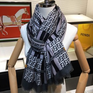 FENDI silk scarf Fendi double F bag