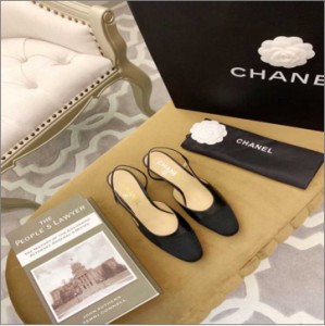Chanel Slingback Classic Series Ladies Black High Heels