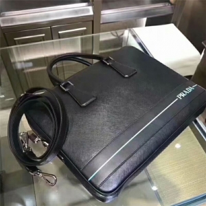 PRADA men's briefcase 2019 Italian imported Saffiano ten pattern men's portable diagonal bag