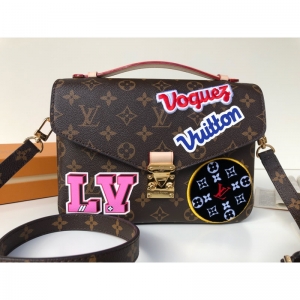 Louis Vuitton's 18th Chinese Valentine's Day limited edition badge patch Metis ladies Handbag