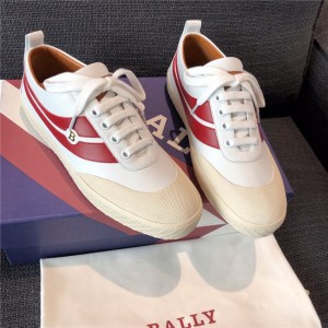 Bally SUPER SMASH ladies white solid calfskin low top sneakers