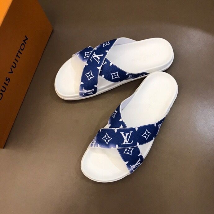 Louis Vuitton material luxury men's slippers [G5EF198EF386183597 ...