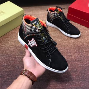 Burberry new casual high-top men's Shoes