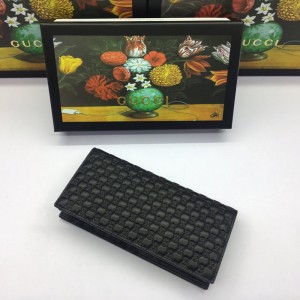 Gucci Unisex Leather Long Wallet